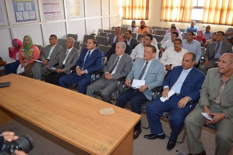 اختيار أفضل مدينة وقرية في الحفاظ علي البيئة بجامعة سوهاج