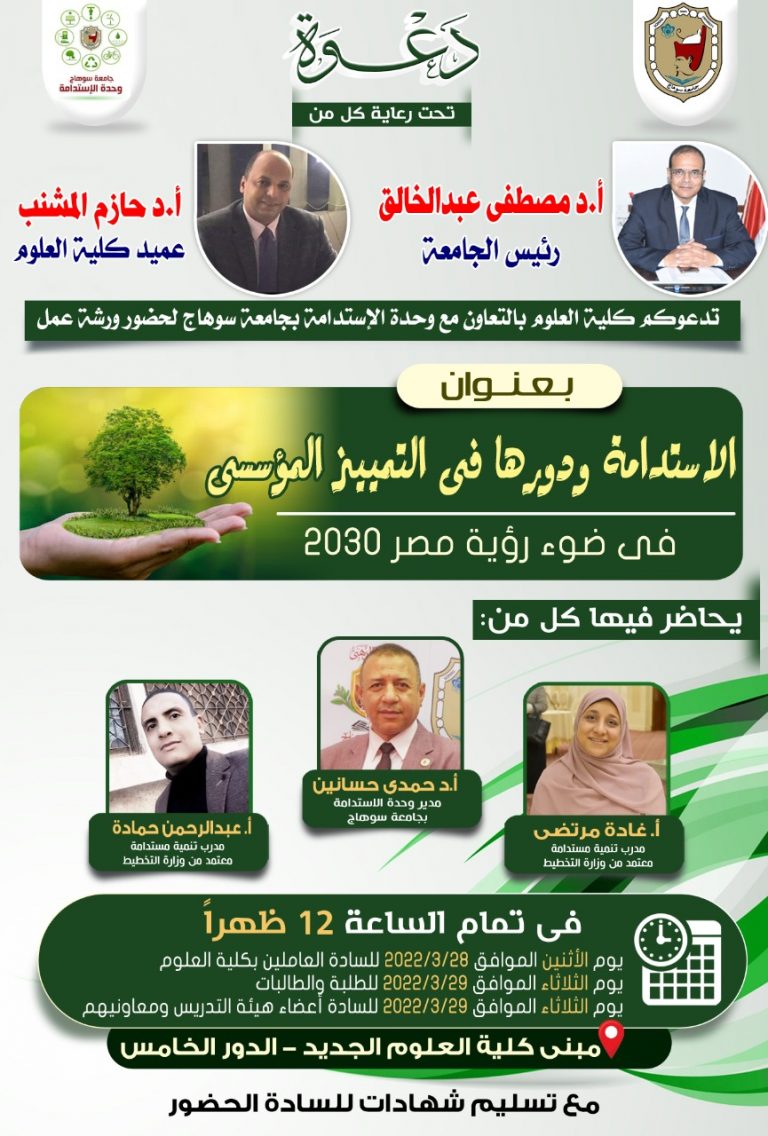 ورشة عمل الاستدامة ودورها في التمييز المؤسسي