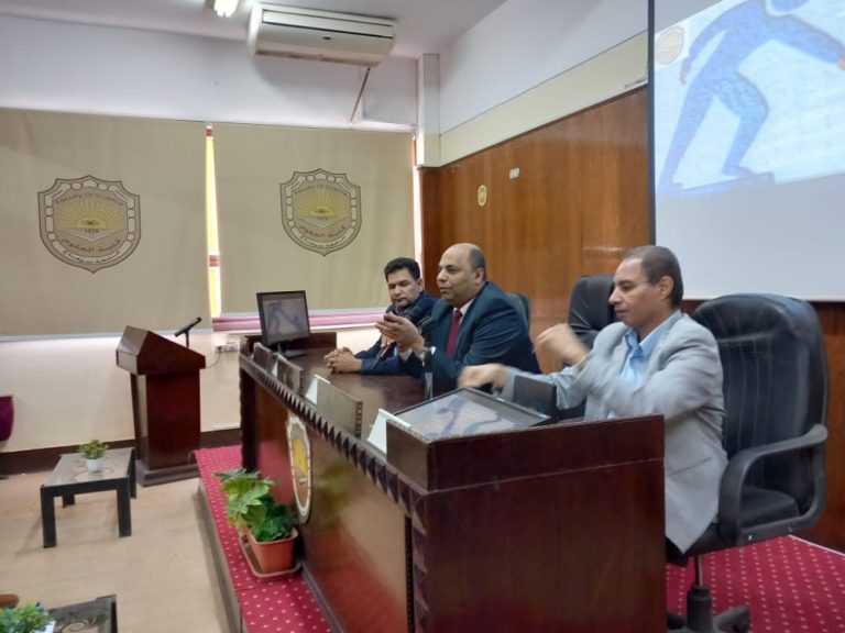 ورشة عمل بعنوان ” الارشاد الأكاديمي ودور المرشد الأكاديمي للطلاب واهم القواعد والمعوقات التى تواجه المرشد الأكاديمي في نظام لائحة الساعات المعتمدة “