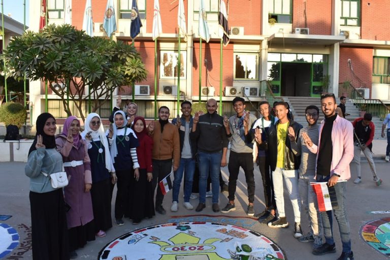 صعود كلية العلوم في التصفيات النهائيه لمسابقة الرسم على الاسفلت