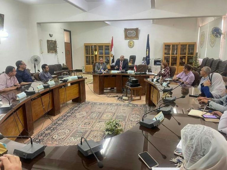 عميد الكلية يعقد سلسلة من الاجتماعات استعدادا لزيارة لجان الهيئة القومية لضمان الجودة
