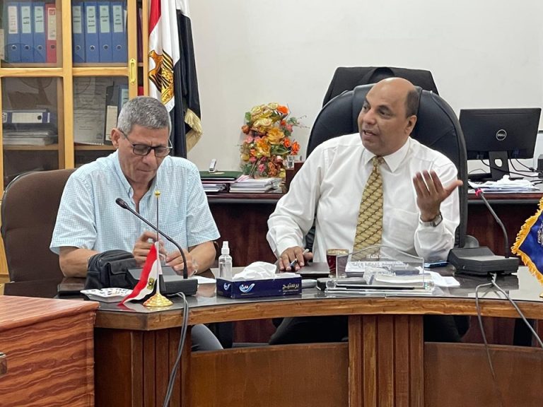 اجتماع عميد الكليه مع مجلس ادارة الجودة