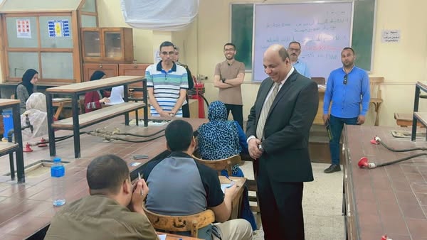 جولة تفقدية أ.د/ حازم المشنب – متابعة المستمرة لسير العملية الامتحانية